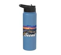 Seoul Corea del Sud Città Della Corea Viaggi Turistico Stainless Steel Insulated Water Bottle