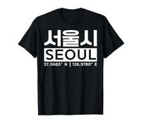 Seoul Corea del Sud Hangul Tipografia Lettere Cultura coreana Maglietta