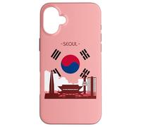 Seoul Skyline Città Corea Gli amanti Kdrama Kpop Asiatico K Custodia per iPhone 16 Plus