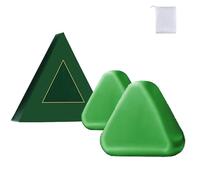 Seoulglow Leaf Hair Soap Nature Triangle Shampoo Bar, Shampoo Nature Seven Green Soap, Shampoo solido all'erba Usman, Barretta all'erba Usman, Lenisce e rinforza i capelli (2pcs)