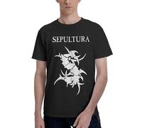Sep-ULT*urá - Maglietta da uomo Valueweight a girocollo a maniche corte, 100% cotone, con stampa 3D, casual, estiva, da spiaggia, Sepultura-2, XXL