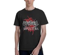 Sep-ULT*urá - Maglietta da uomo Valueweight a girocollo a maniche corte, 100% cotone, con stampa 3D, casual, estiva, da spiaggia, Sepultura-20, L