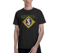 Sep-ULT*urá - Maglietta da uomo Valueweight a girocollo a maniche corte, 100% cotone, con stampa 3D, casual, estiva, da spiaggia, Sepultura-6, M