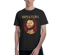 Sep-ULT*urá - Maglietta da uomo Valueweight a girocollo a maniche corte, 100% cotone, con stampa 3D, casual, estiva, da spiaggia, Sepultura-16, S
