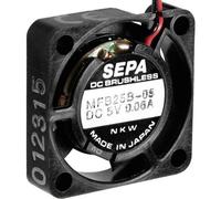 SEPA MFB25B05-BLI MFB25B05 - Presa assiale 5 V/DC 23 l/min, 25 x 25 x 6,5 mm