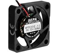 Sepa mfb30e12 ventola assiale 12 v/dc 4.0 m/h l x a 30 6.5 mm