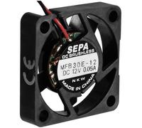 Sepa mfb30e12 ventola assiale 12 v/dc 4.0 m/h l x a 30 6.5 mm