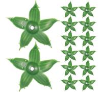 Sepali per Fiori Artificiali in Plastica Verde per DIY | Accessori per Rose Finte e Saponi, Aspetto Realistico, Non Sbiadisce, per Crafting e Bisogni Creativi