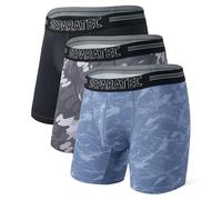 Separatec Mutande Boxer Uomo Doppia Tasca Indipendente Elastico Boxers Lunghi bambù Traspirante Morbido 35mm Cintura Senza Cuciture Intimo Pantaloncini Multipack