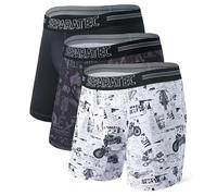 Separatec Mutande Boxer Uomo Doppia Tasca Indipendente Elastico Boxers Lunghi bambù Traspirante Morbido 35mm Cintura Senza Cuciture Intimo Pantaloncini Multipack