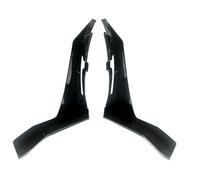 Séparateurs d'ailes d'angle de pare-Chocs Avant Noirs brillants, compatibles avec la Ford Mustang GT500 15-22 (Noir Brillant)