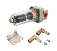 Separatore Aria Compressa Af2000-02d con Scarico Manuale | Nucleo in Rame e Corpo in Ottone, per Valvole e Bracci Meccanici, Uso su Cnc e Armadi Plc