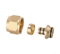 Separatore d'acqua compatibile con sistemi di riscaldamento a pavimento, compatibile con geotermia, con struttura in rame e giunti per tubi di diverse dimensioni (16 connettori)