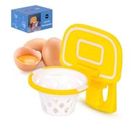 Separatore di albume d'uovo, filtro bianco a forma di tuorlo d'uovo a forma di canestro, divisore di tuorlo in plastica, gadget da cucina per la cottura domestica
