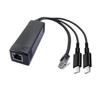Separatore di alimentazione dati PoE Splitter Adattatore Tipo-C, 5V 1000M | Uscite il collegamento Ethernet RJ45 per la semplificazione del cavo del punto di accesso della macchina fotografica