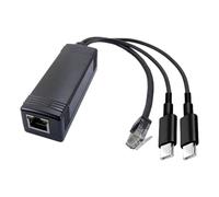 Separatore di alimentazione dati PoE Splitter adattatore Tipo-C, 5V 100M | Uscite il collegamento Ethernet RJ45 per la semplificazione del cavo del punto di accesso della macchina fotografica