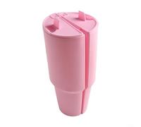 Separatore di bevande in silicone 2 in 1 per Stanly Cup Goditi le tue bevande preferite (rosa)