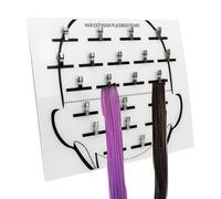 Separatore di capelli per treccia - Suggerimento di supporto di estensione dei capelli separatore di capelli in acrilico | di innesto di parrucca per la casa e il salone con clip per display d