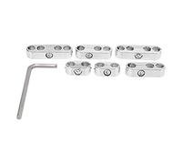Separatore di Cavi per Auto ABS 7mm 8mm Separatore di Cavi per Candele Morsetto Divisore Tipo a Clip Universale per Auto Navi Separatore di Cavi Morsetto per Cavi Organizzatore (cromo)