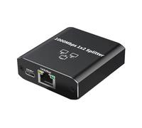 Separatore di Ethernet di gigabit dell'adattatore del separatore della rete RJ45 della lega di alluminio con 2Port per la condivisione efficiente della larghezza di banda
