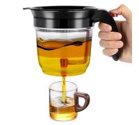 Separatore di Grassi 1000 ml con Filtro e Rilascio Inferiore - Separatore di Grasso Cucina per sughi, zuppe e brodi, facile separazione di olio e liquidi, utensile da cucina pratico per casa carne