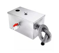 Separatore di grassi, 350 * 200 * 200mm In Acciaio Inox 8LB Grasso Trappola Intercettore Separatore Acqua Olio for Ristorante Cucina Strumenti di Trattamento Delle Acque Reflue,Filtrazione efficiente