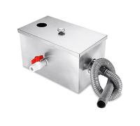 Separatore di grassi, 600x390x290mm for strumenti for il trattamento delle acque reflue della cucina del ristorante, intercettatore di trappola for grasso in acciaio inossidabile, separatore di acqua