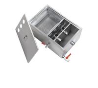 Separatore di Grassi Commerciale con Ingresso Superiore - Trappola per Grassi Soon Uscita Laterale, Ideale per ristoranti, Mense, fabbriche e cucine domestiche (60x40x30 cm/24x16x12 Pollici)