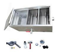 Separatore Di Grassi Commerciale, Intercettatore in Acciaio Inossidabile con Ingresso Superiore, Separatore Di Grassi Sottolavello per Utensili da Cucina per Ristoranti e Case/ Color/60*40*30Cm/24*16*
