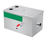 Separatore di Grassi Commerciale, Intercettore di Grassi in Acciaio Inossidabile, Adatto for Lavelli Domestici e di Ristoranti, for i Multipli di Ingresso Dell'acqua(Medium)