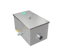 Separatore di grassi, In acciaio inox Grease Interceptor Grease Trap Water Oil Trap Filter Separator Trattamento delle acque reflue della cucina for il ristorante,Filtrazione efficiente(600x400x400mm