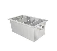 Separatore di grassi, Separatore acqua-olio in acciaio inox Ristorazione Cucina Mensa Degrassatore Trattamento acque reflue in acciaio inox,Filtrazione efficiente