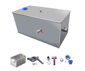 Separatore di grassi, Trappola for grasso intercettatore sotto il lavello Separatore acqua olio in acciaio inox di varie dimensioni