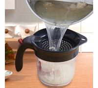 Separatore di grasso che si ricarica facilmente e dispenser per olio Pentola