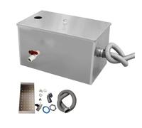 Separatore di Grasso Commerciale, Ingresso Superiore Separatore in Acciaio Inossidabile, Trappola per Grasso Sottolavello per Mensa del Ristorante, 40 * 30 * 30cm/16 * 12 * 12in
