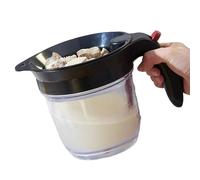 Separatore Di Grasso Per Sugo - Misurino Trasparente Per La Separazione Del Grasso, Separatore Di Olio Con Filtro Per Alimenti | Design Con Beccuccio A Rilascio Inferiore, Schiumarola Per Cucina,