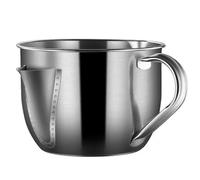 Separatore di grasso per sugo Separatore di grasso in acciaio inossidabile a doppio beccuccio con manico Utensile da cucina sano spesso 1, 5 litri per cucinare di sugo domestico, gr