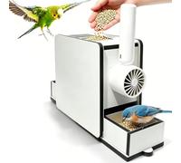 Separatore di Gusci di Semi per Uccelli Ricaricabile, Macchina Regolabile per Rimuovere Rapidamente i Gusci dei Semi, Accessorio Durevole per Alimentazione di Pappagalli, Cocorite e Calopsitte