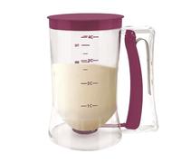 Separatore di pastella per cupcake, strumento separatore di pastella da cucina, dispenser di precisione con etichetta di misurazione per waffle, pancake, muffin