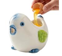 Separatore di tuorli d' riutilizzabile, in ceramica liscia a forma di | Ciotola separatrice per tuorli d'uovo per cucina, ristorante, casa, caffetteria, cena, bistrot, campeggio, camper, studio