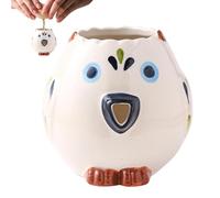 Separatore di tuorlo d', separatore di tuorlo d',Separatore di tuorlo d' a forma di pollo in ceramica | Pratico separatore di filtro per uova domestico, estrattore di uova, serbatoio di