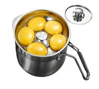 Separatore di uova: filtro in acciaio inossidabile, di grande capacità, beccuccio e coperchio facili da versare, design della maniglia resistente | Comodo strumento da cucina per cuocere al