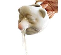 Separatore di uova Separatore di albumi d'uovo, tuorlo d'uovo in ceramica Separatore di albumi divertenti Separatore di albumi d'uovo Divisore di uova Naso Separatore di uova Setaccio di uova a forma