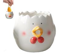 Separatore di uova, separatore di uova per tuorlo d'uovo - Separatore di tuorlo d'uovo in ceramica | Piccolo separatore di albume e tuorlo d'uovo, pratico apparecchio da cucina per uova crude, separa
