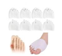 Separatore dita in silicone, separatori dita in gel traspiranti e morbidi, cuscinetti for la pianta del piede, separatori dita corretti for piedi for dita sovrapposte, dita a martello, dita storte for