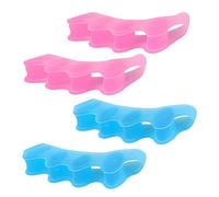 Separatore Dita Piede,4 Paia Silicone Distanziatore Dita Piedi,separatore alluce valgo para Aliviar Dolor y Relajar, Separa dita Piedi para Aliviar Alluce Valgo, Dedo en Martillo y Dolor en los Pies