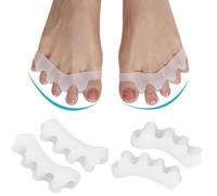 Separatore Dita Piede, 4 Pezzi Distanziatore Dita Piedi, Distanziatori Dita Piedi, Separatori Dita Piedi, Silicone Toe Spacer, per Sollievo Dolore dell’alluce valgo, Adatto per Uomo e donna