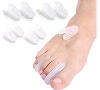 Separatore dita piede, 8 Pezzi Tutore Alluce Valgo Correttore, Correttore Borsite Silicone, Sollievo Piedi Pressione Dolore