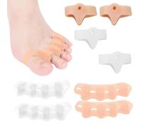 Separatore Dita Piede, Distanziatori Dita Piedi, Di Separatori in Gel Morbidi Distanziatori Standard, Allargadita in Morbido Raddrizza Toe Spacer per Donne e Uomini(4 Paio)