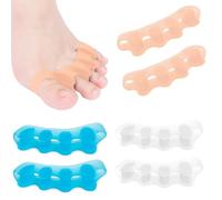 Separatore Dita Piede, Distanziatori Dita Piedi, Distanziatore Dita Piedi per Dita Sovrapposte, Separatori Dita Piedi, Allargadita in Morbido Raddrizza Toe Spacer per Donne e Uomini(3 Paio)